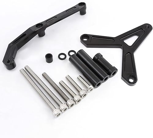 Miniatura 4 de Kit de soporte de montaje estabilizador de aluminio para motocicleta CNC para Yamaha FJ-09 MT-09 Tracer 2021-2023 Tracer 900 GT 2021-2023 (gris +
