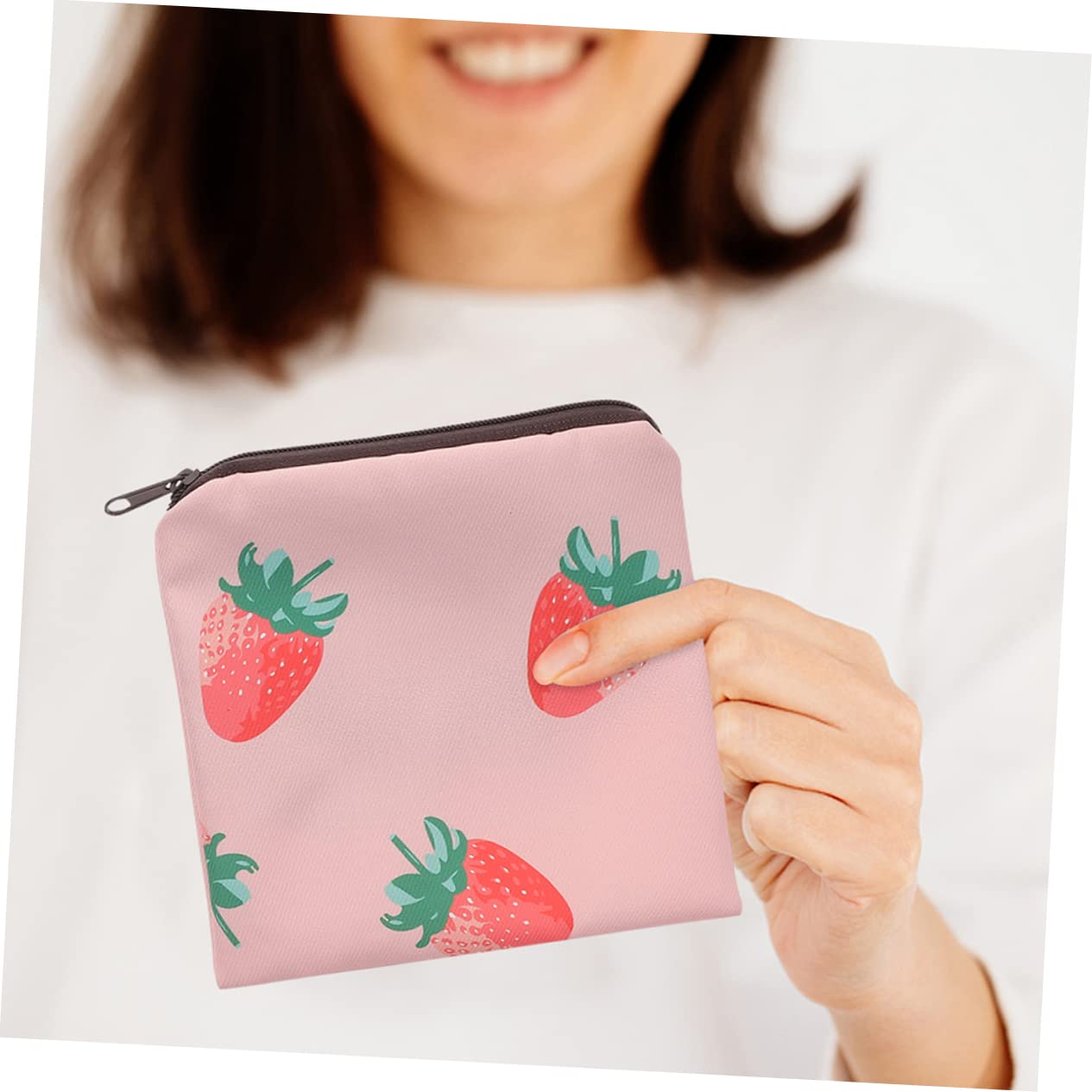 FRCOLOR 16 Stk Aufbewahrungsbeutel Für Damenbinden Süße Handtaschen Münzwechseltaschen Mini-nasstasche Mädchen Handtasche Behälter Für Menstruationspads Tragbare Periodentasche Polyester
