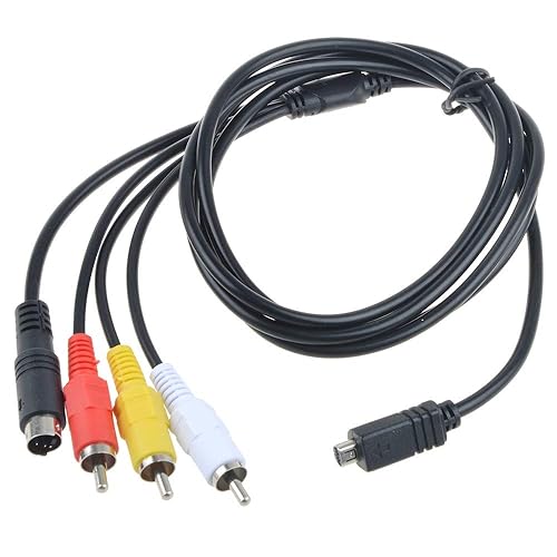 ABLEGRID Cable de 5 pies para AV A/V Audio Video HD TV Cable para Sony Handycam DCR-HC62/e DCR-HC85/e