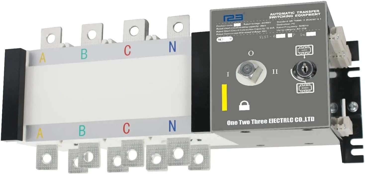 Din Rail 2P 3P 4P GA Type ATS 400A Changeover Automatic Transfer Switch Dual Power Supply for Diesel Generator CN Standard