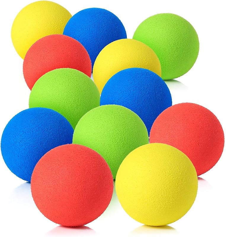 2.4 Inch Soft Foam Balls, Lightweight Mini Indoor Toys Play Balls for Safe Fun, Birthday Party for Boys and Girls