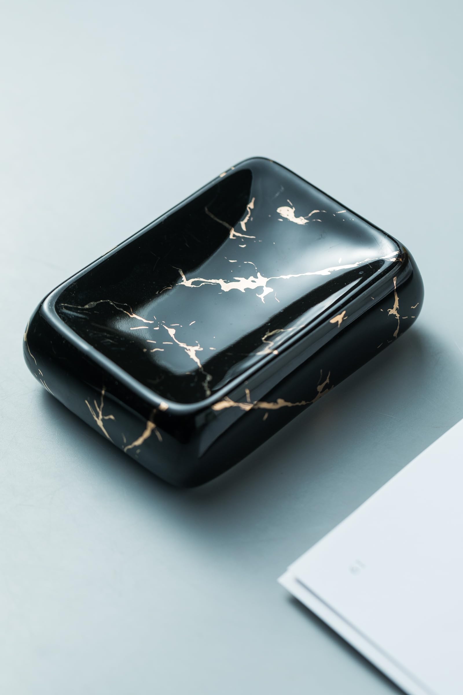 The Better Home Ceramic Soap Holder for Bathroom | Soap Holder for Kitchen Sink | Soap Stand | Bathroom Soap Holder | Bathroom Accessories (Black)-Pack of 1 (B0CSDV7XCS) Amazon Price History, Amazon Price Tracker