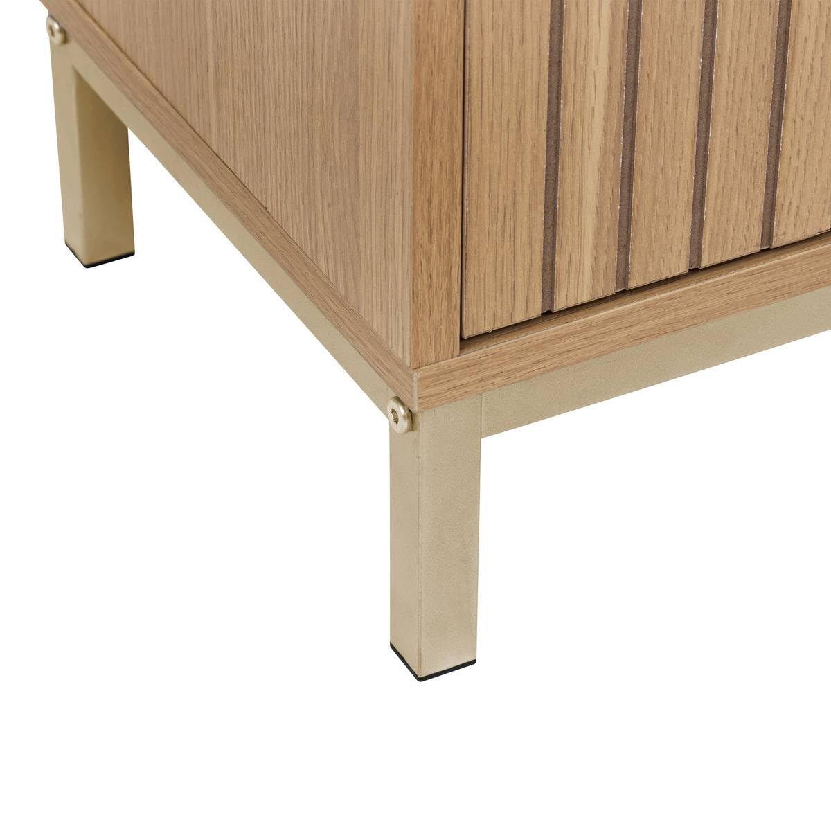 5five - Mueble bajo de 2 Puertas tasso en Efecto Madera Natural
