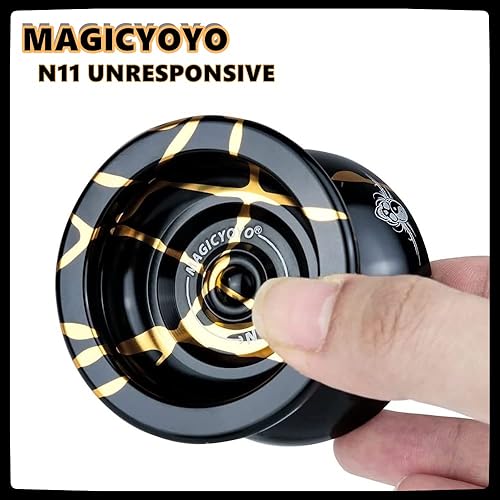 Miniatura 2 de MAGICYOYO Yoyos N11 Professional Unresponsive, paquete de 2 unidades  K2 Crystal Responsive Yoyo para niños, Yoyo de aleación de metal Pro Yoyo y