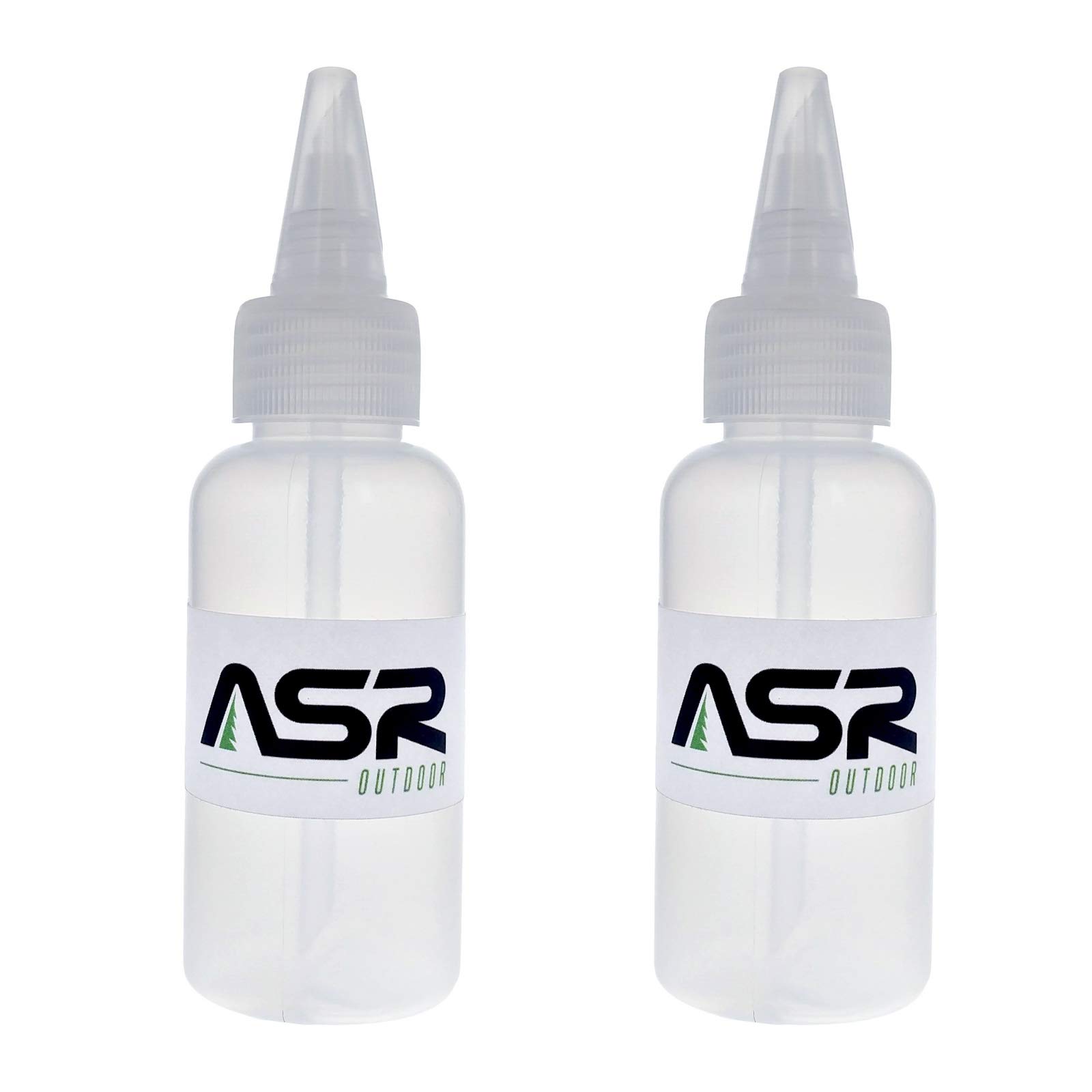 ASR Outdoor (2 Pack) 3oz Plastic Heavy Duty Gold Snifter Bottle with Nozzle