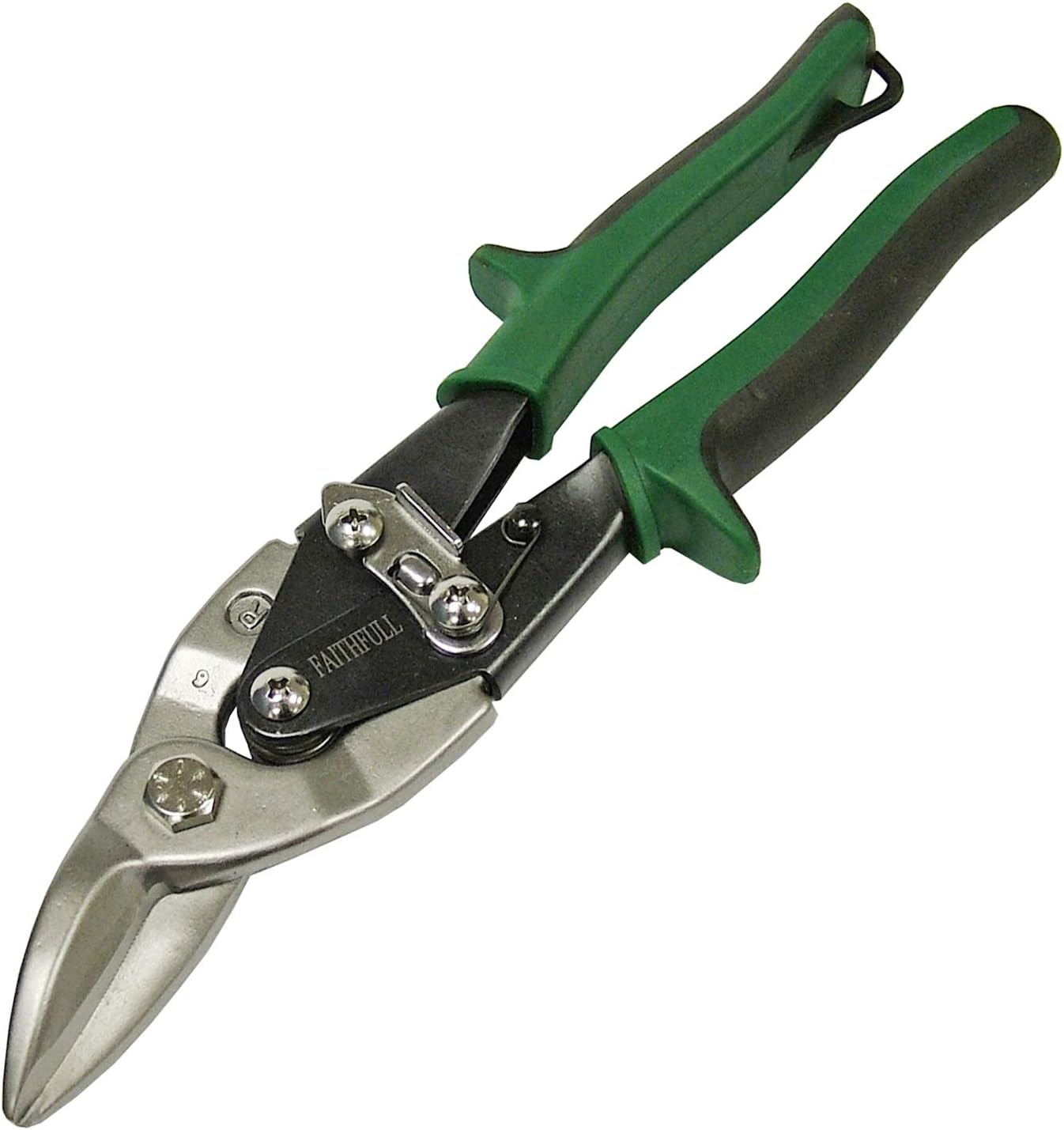 Faithfull C/Pound Aviation Snips-Green Right Cut