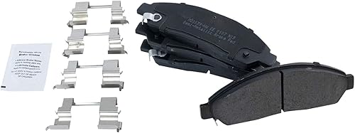 Miniatura 5 de TRQ Rotor de freno de disco delantero y trasero y pastillas de freno metálicas con kit de zapata y tambor con productos químicos compatibles con