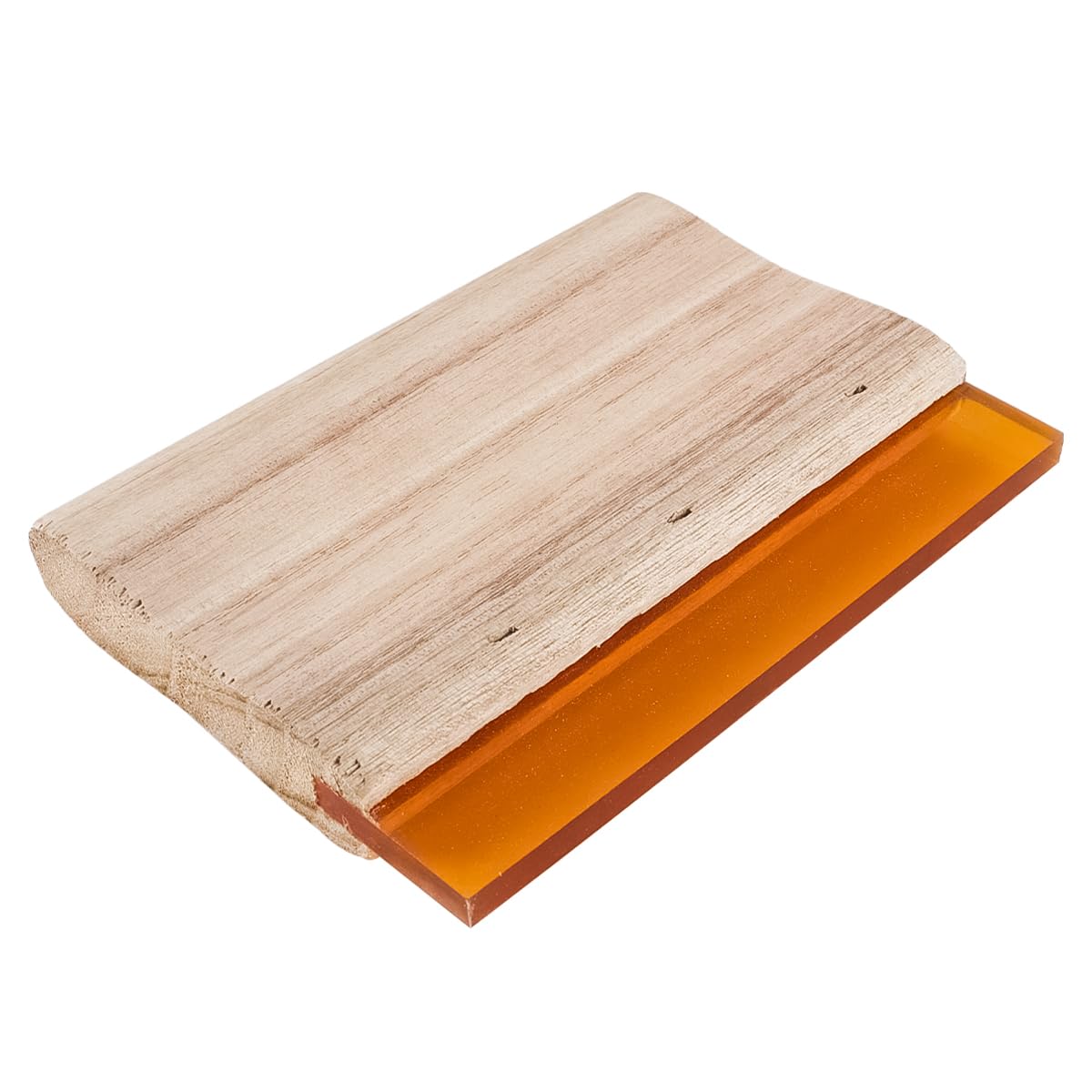 Hoite Wooden Handle Screen Printing Squeegee 15cm Yellow Classical Rubber Lip Ink Scraper for Graphic Textile Printing Craft Tool