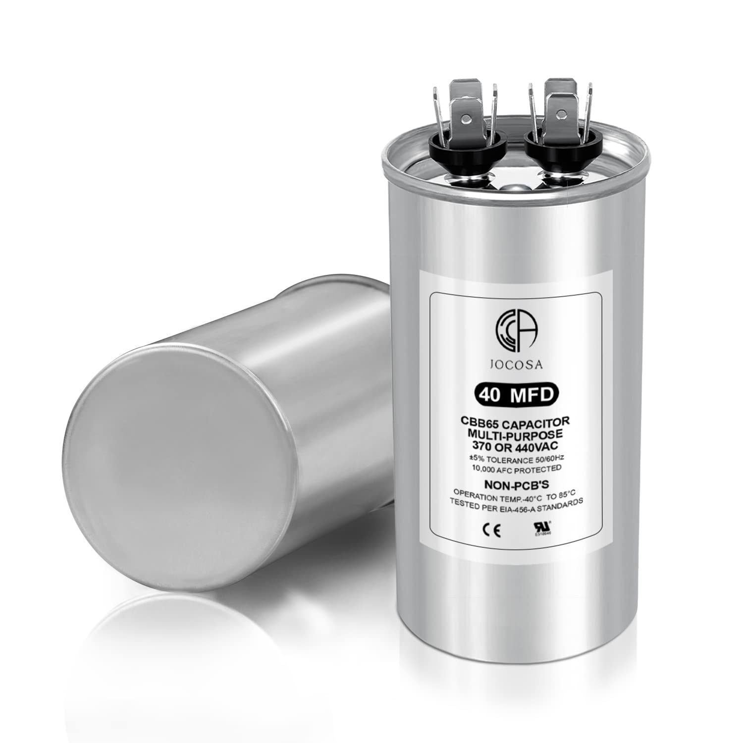 CBB65 40uF 250VAC Run Capacitor - Small Diameter For AC Motors, Pumps, Fans (1 Year Warranty)