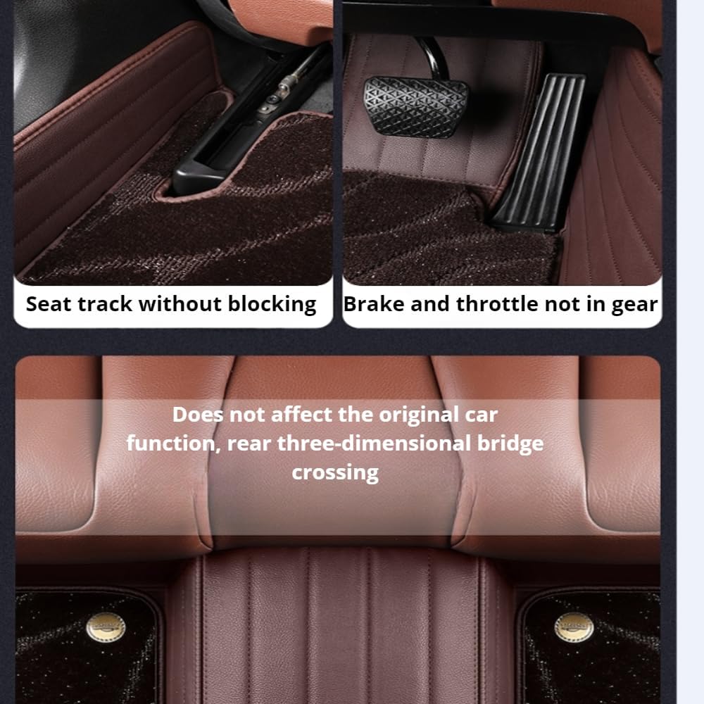 Customized high-end Luxury Double-Layer Thick wear-Resistant Starry Sky Carpet car Floor mat Suitable for 99% Sedan SUV Sports Car Men's Women's Vehicle Pads Mat (Black+Starry Sky Blanket)