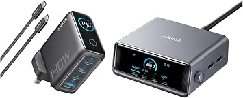 Anker 140W USB C Charger & Prime 250W Charging Station Bundle