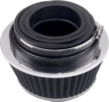 New Air Filter Compatible With Universal Clamp-On Round Reverse Tapered Washable Filter 3 in/3.5 in/4 in Flange ID, 2.625 in 67 mm Height, 6 in 152 mm Base, 4.75 in Top, SPE-8161