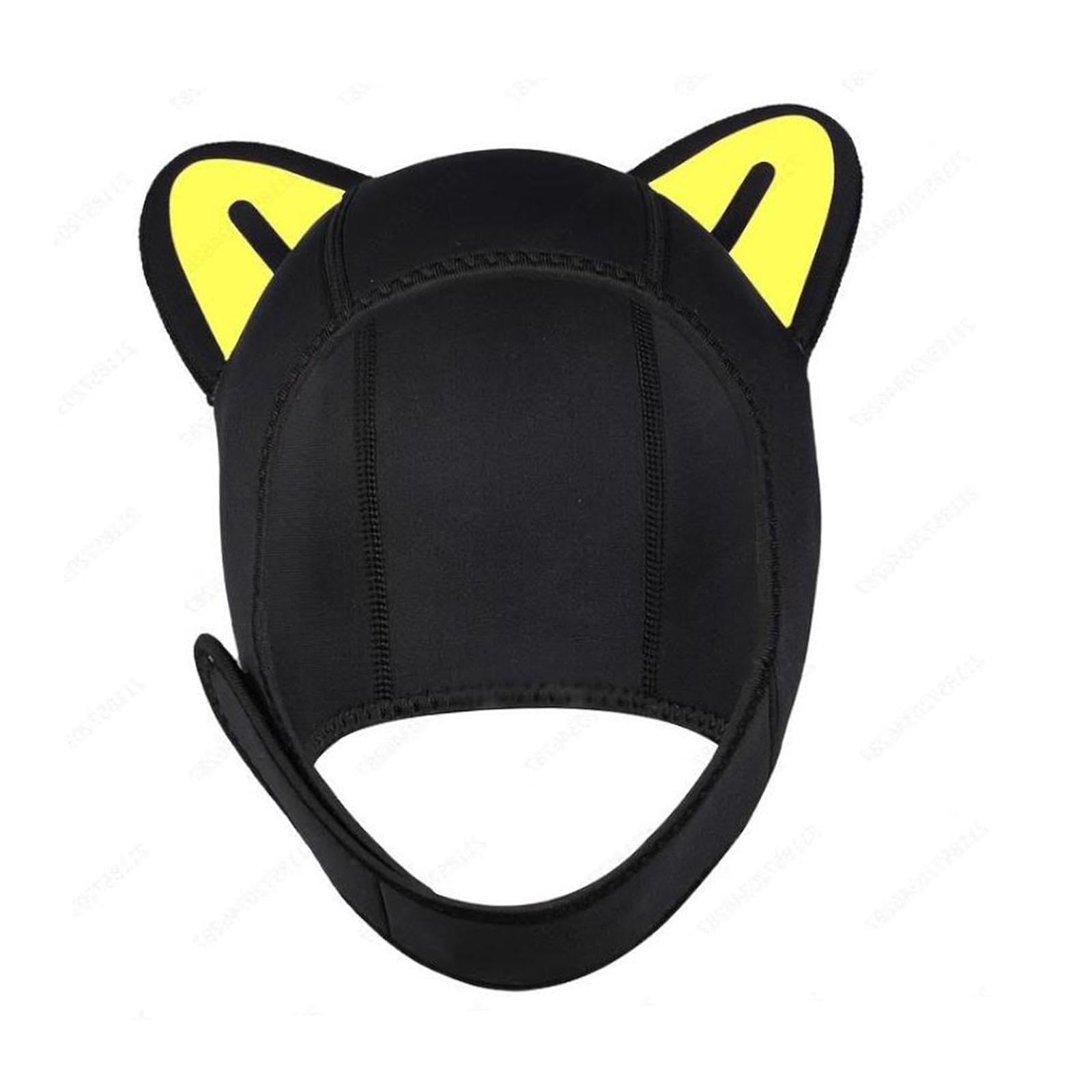 rockible Cagoule de plongée Oreilles de Chat, Bonnet de Natation, Capuche en néoprène pour Kayak