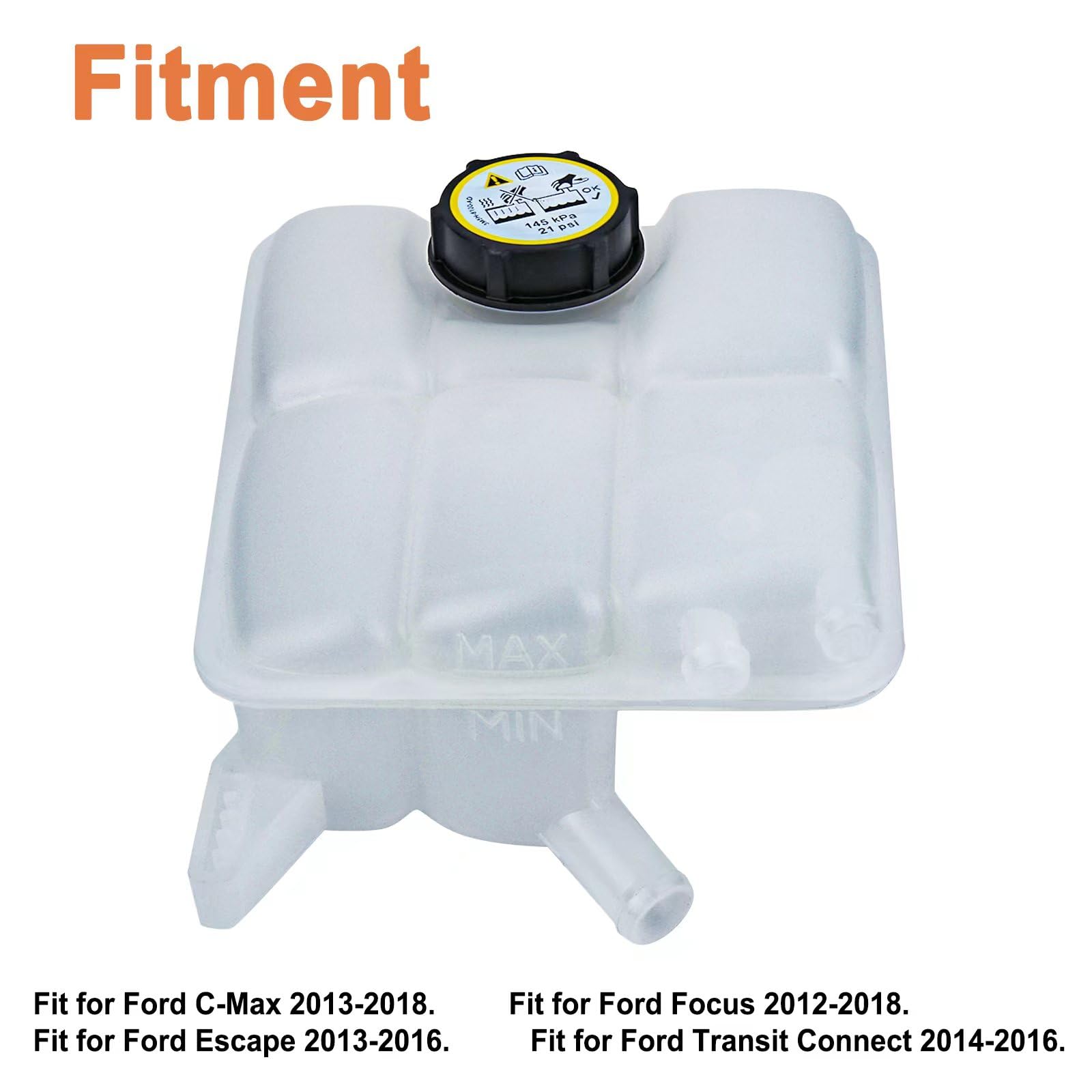 Dorman 603-382 Front Engine Coolant Reservoir Compatible With Select Ford Models - View #2