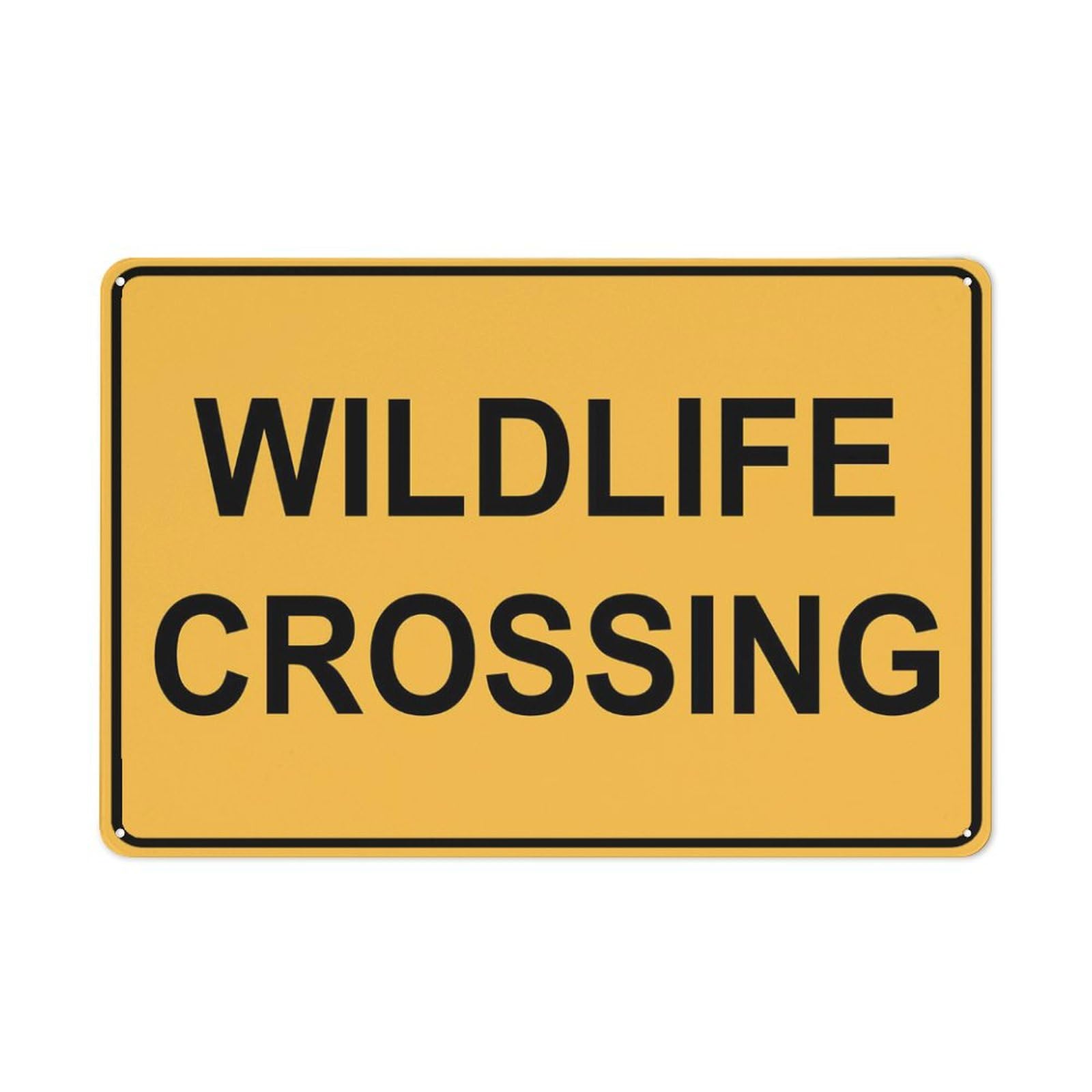Wildlife Crossing Sign 8"X12" Rust Free Aluminum Signs Outdoor, Metal Tin Sign For Home, Business, Yard