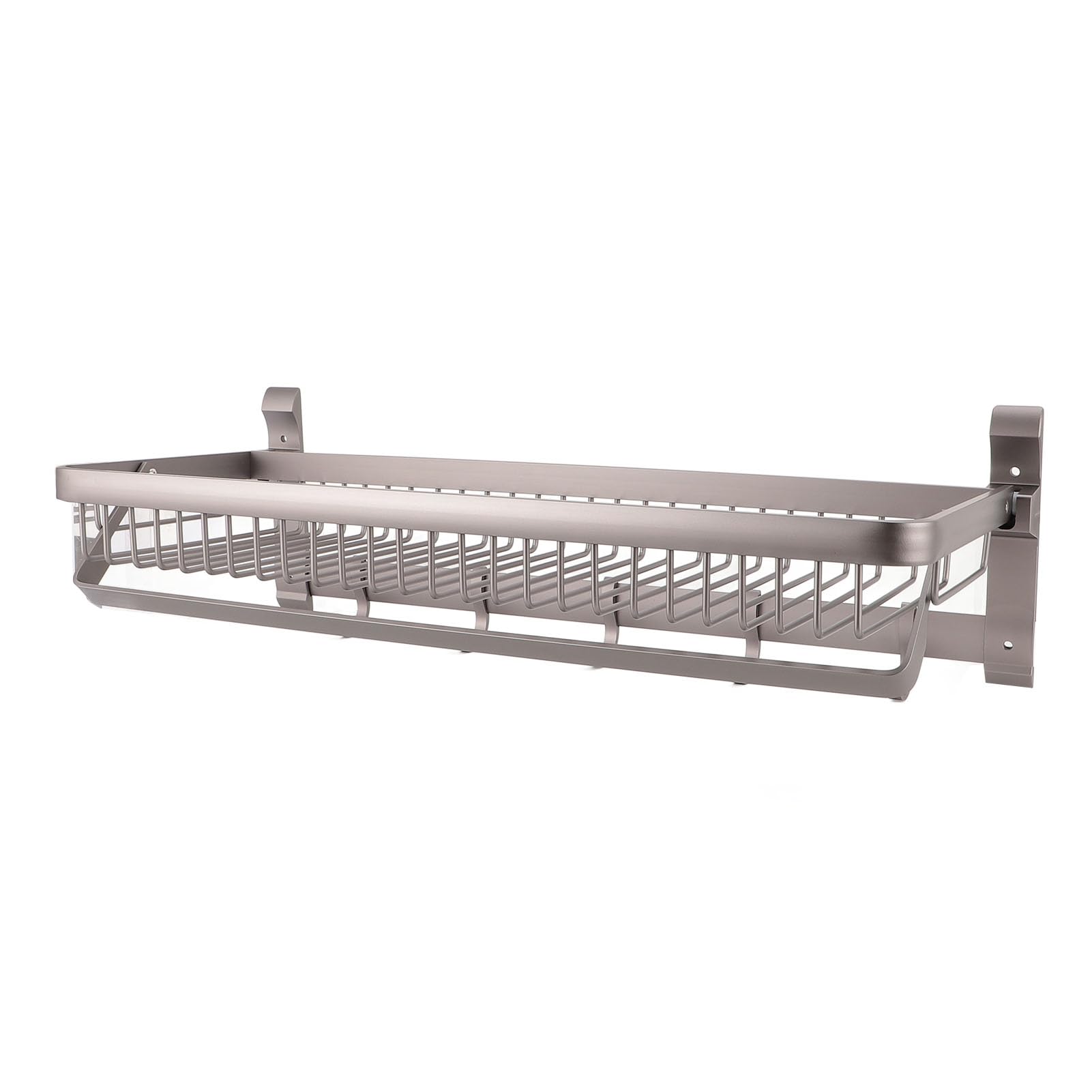 Estante para Toallas de baño con Ganchos |Aluminio montado en la Pared |Hogar