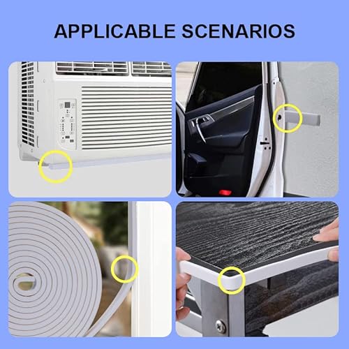 50Ft Weather Stripping Door Seal Strip,Foam Insulation Tape For Doors And Window, Door Weather Stripping,Air Conditioning Adhesive Sealing Weatherstrip(1/4Inx 1/8In) #TOP4