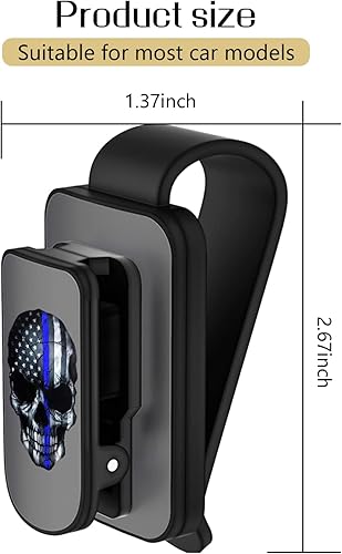 Miniatura 2 de Yonput 1 soporte de lentes de sol negro para visera de automóvil clip de tarjeta de boleto de metal soporte de clip para gafas soporte de clip para