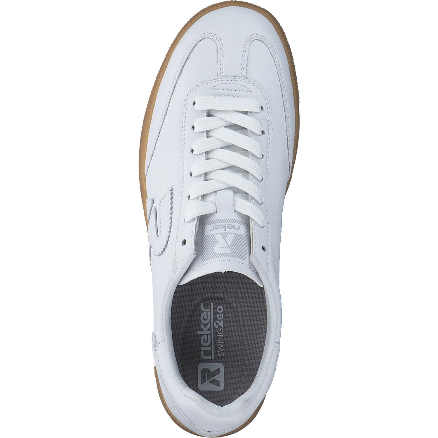 Rieker W2200-80 Damen Sneaker Low Leder weiß