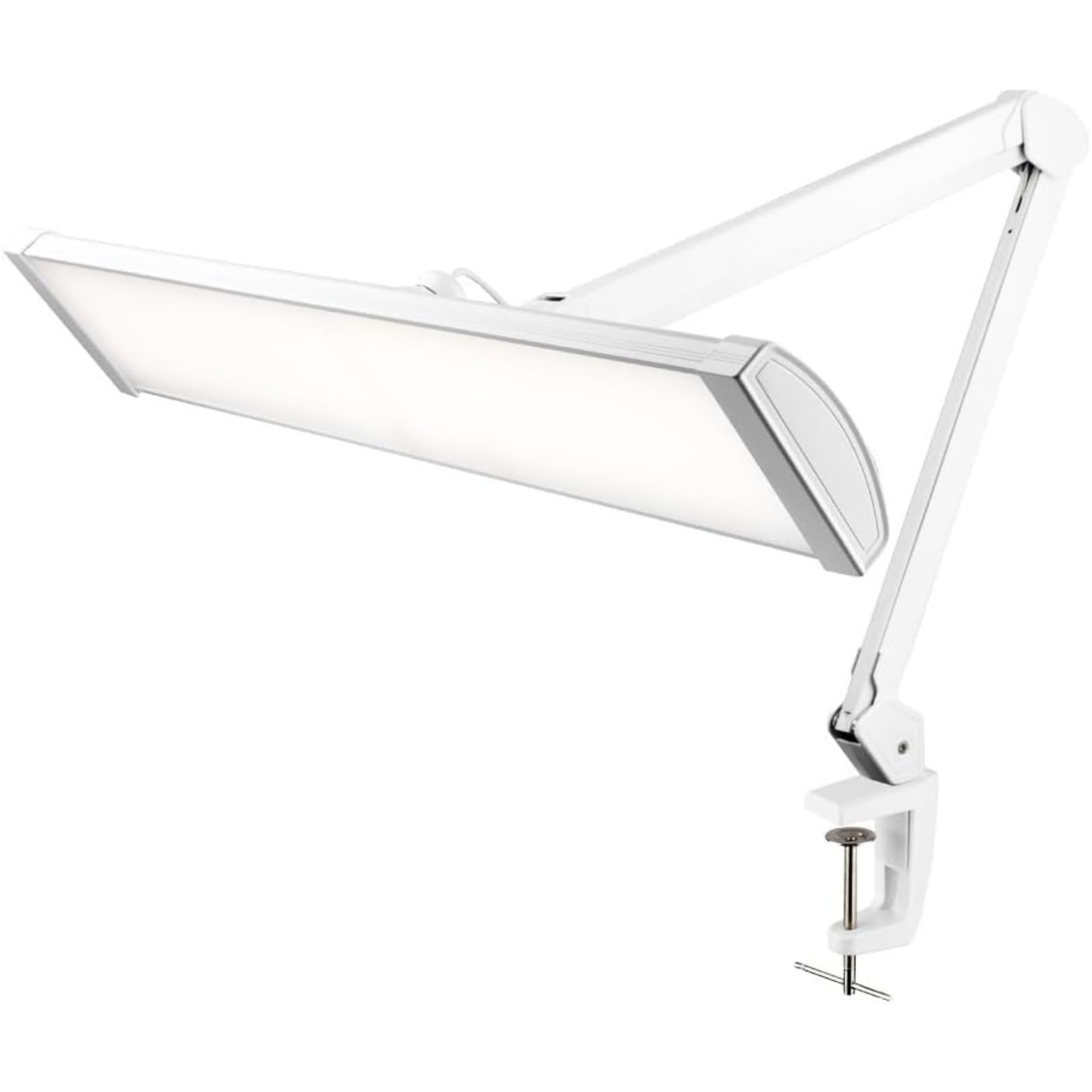 SEMPLIX LED Arbeits-Tischlampe mit 540 LEDs – dimmbar & augenschonend – 5 Lichtstufen – flexibel dreh- & schwenkbar – mit Tischklemme