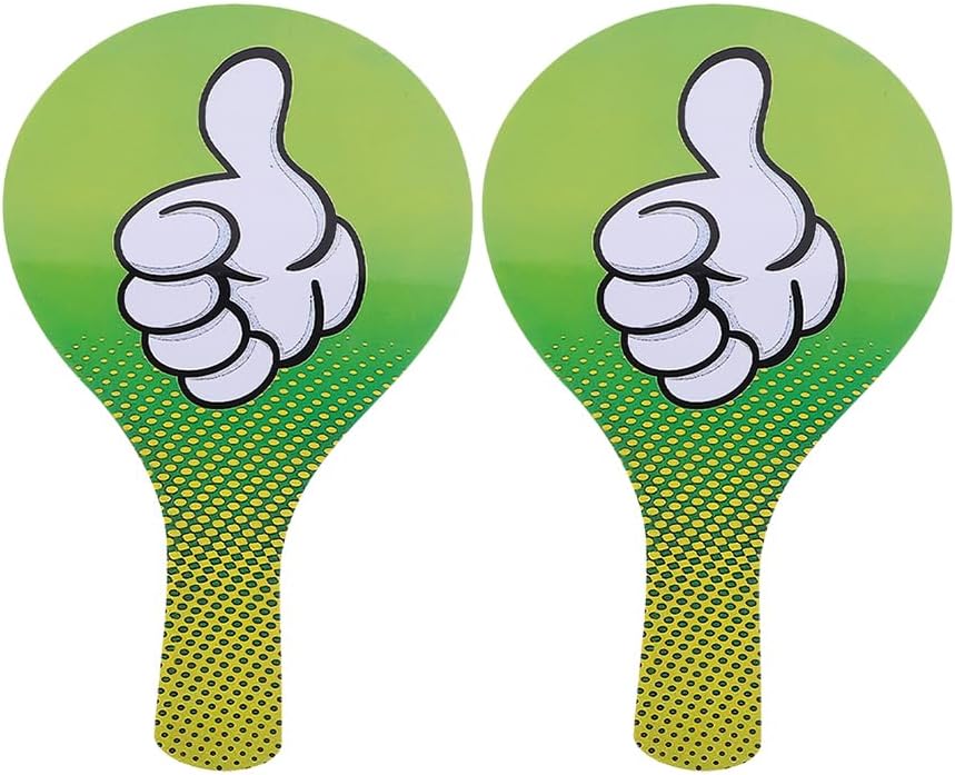 ibasenice 2pcs Thumbs Up/Thumbs Down Paddles Classroom Voting Paddles Green Red Yes or No Paddles True False Paddles Signs for Teacher Classroom Event Supplies