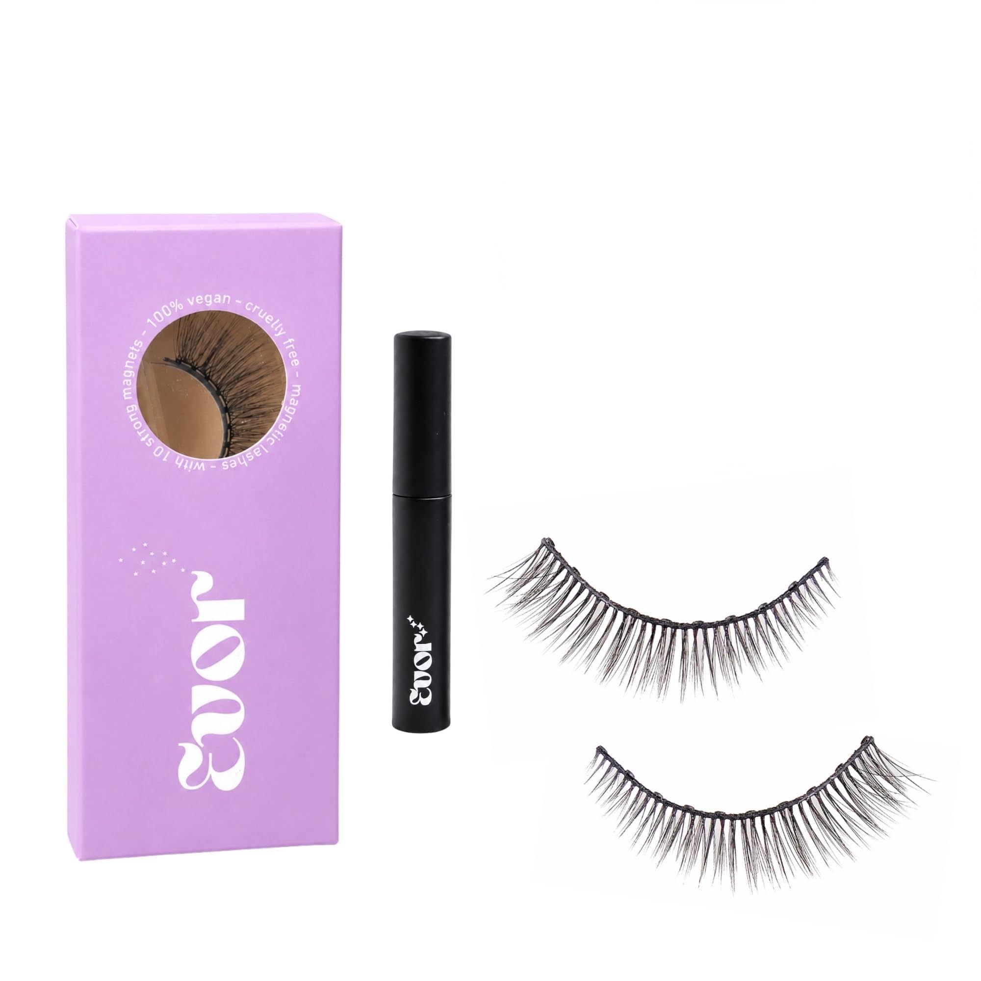 EVOR Magnetic Eyelashes (First Love) with Free Magnetic Eyeliner | Reusable Lightweight Lash Set for Natural Eye Makeup | Easy-to-Apply Magnetic Lash Kit for Women & Girls-picture-46