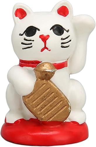 Miniatura 1 de plplaaoo Adornos de gato de la fortuna, gato de la suerte, gatito de la suerte, gato de la suerte de resina, gato de la suerte japonés agitando