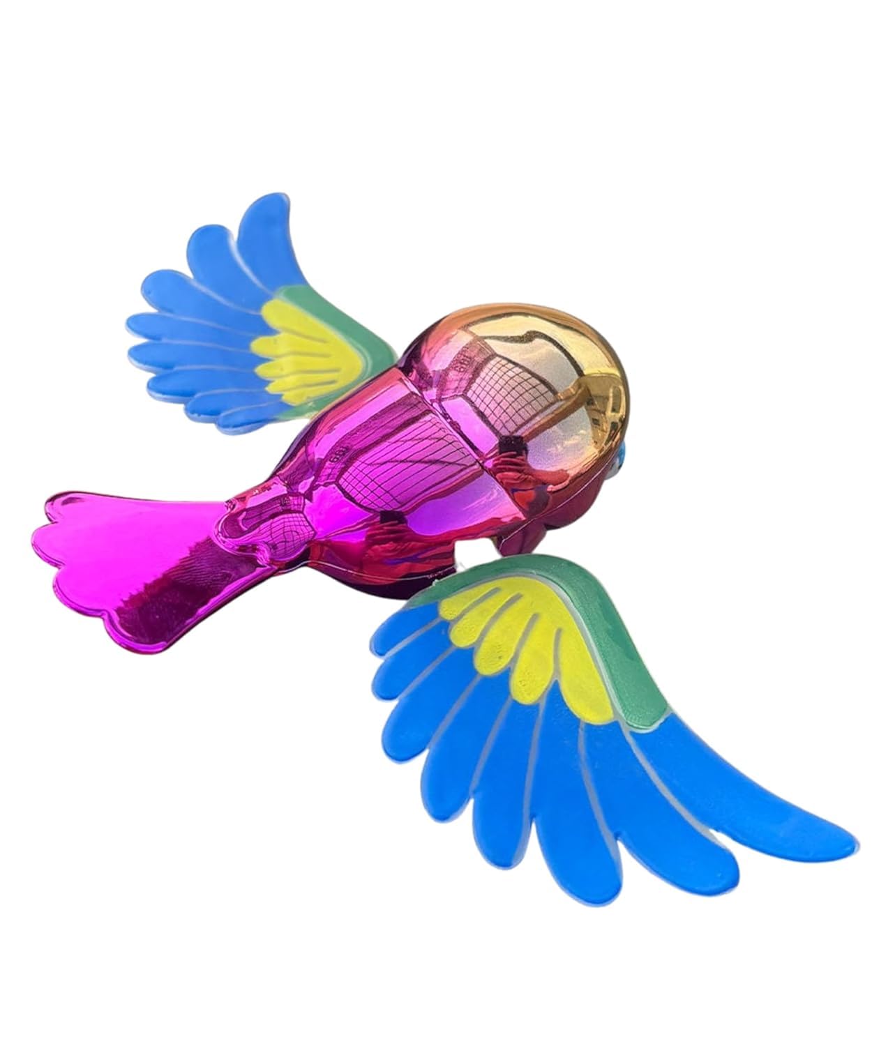 Flying Bird Car Ornament – Moving Wings Electric Flying Bird Toy | Creative Car & Bike Dashboard Decoration (Blue)-image-31