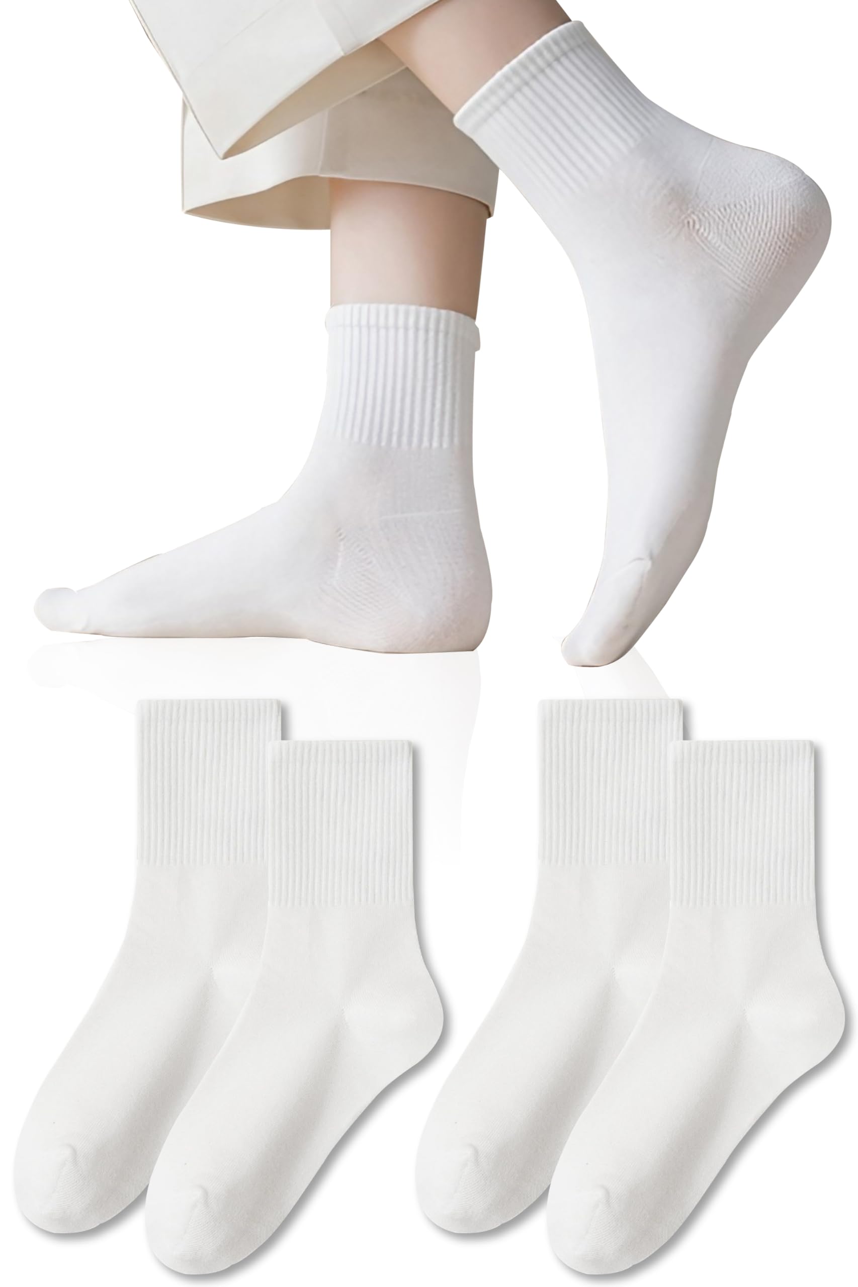 Amazon.co.jp: [AZure] 使い捨て靴下 ソックス 白 男女兼用 22～26cm