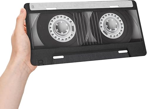 Miniatura 3 de Cinta de casete de aluminio para placa de matrícula de 6 x 12 pulgadas, cubierta de metal para placa frontal de automóvil, accesorio de decoración