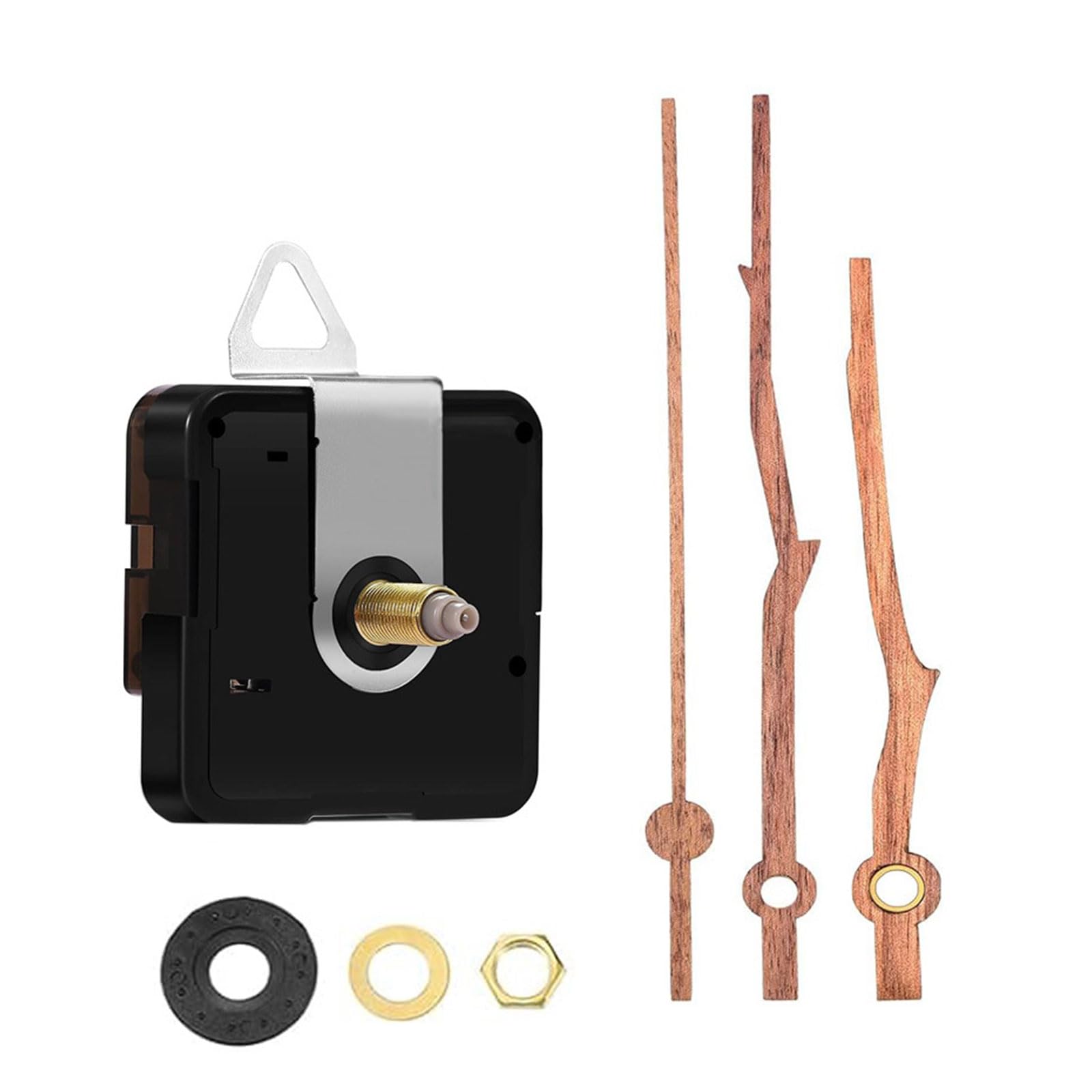 oringnat Clock Mechanism with Wood Clock Hands Quiet Clock Movement Battery Operated Clock Repair Parts Replacement