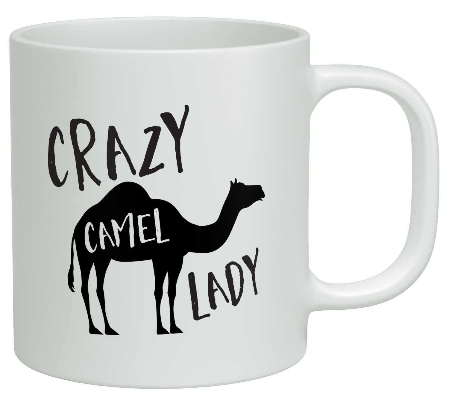 Shopagift Crazy Camel Lady White 10oz Novelty Gift Mug Cup