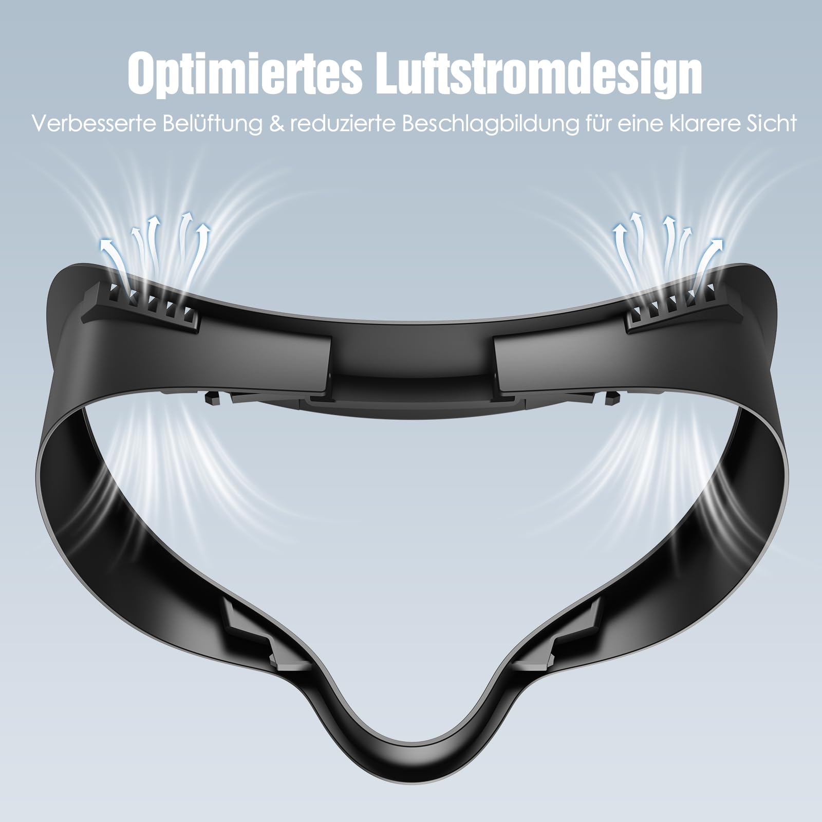 SUPERUS Face Pad Cover Facial Interface für Quest 3S, Weiches PU-Face Cushion Pad Kompatibel mit Meta/Oculus Quest 3S Zubehör, Vollständig Integriertes Anti-Lichtleck-Design (Nicht für Quest 3)