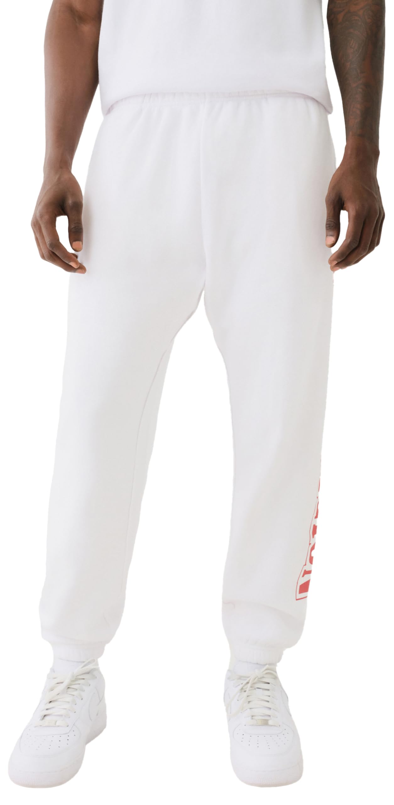 True Religion Men's Tr-V Red Raw Exaggerated Icon Jogger Sweatpants, Xxl