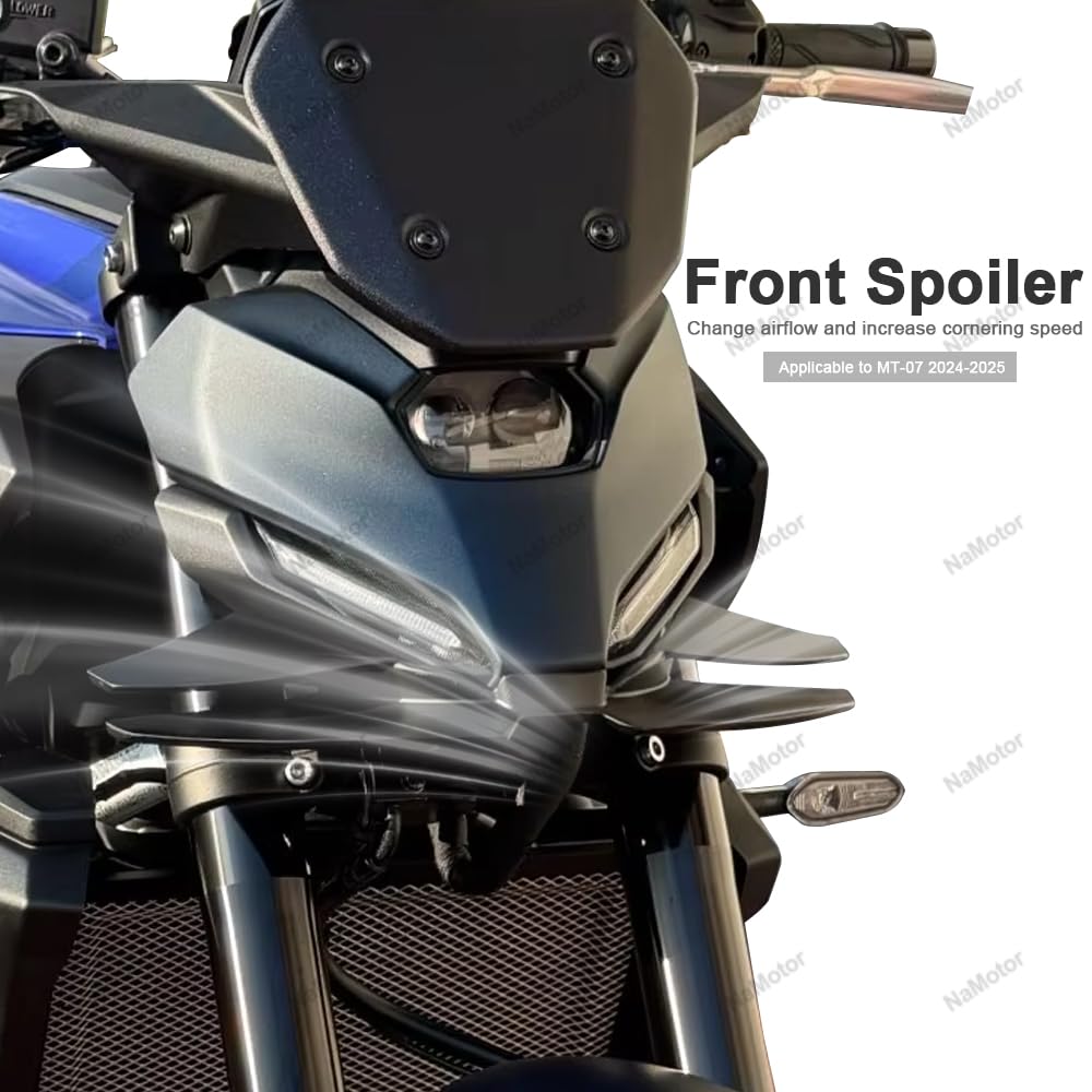 Spoiler anteriore per MT 07 MT07 2024 2025 Kit di ala aerodinamica del spoiler anteriore Winglet