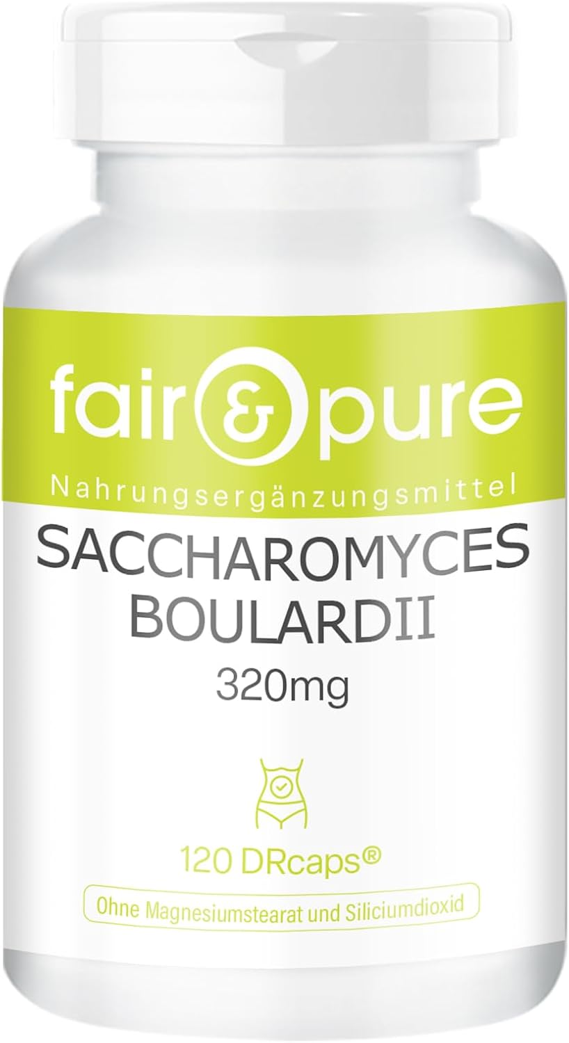 Fair & Pure® – Saccharomyces boulardii – 120 capsules – 6,4 miljard weldadige gistkoloniën in DR-caps met vrijgave in de tijd.
