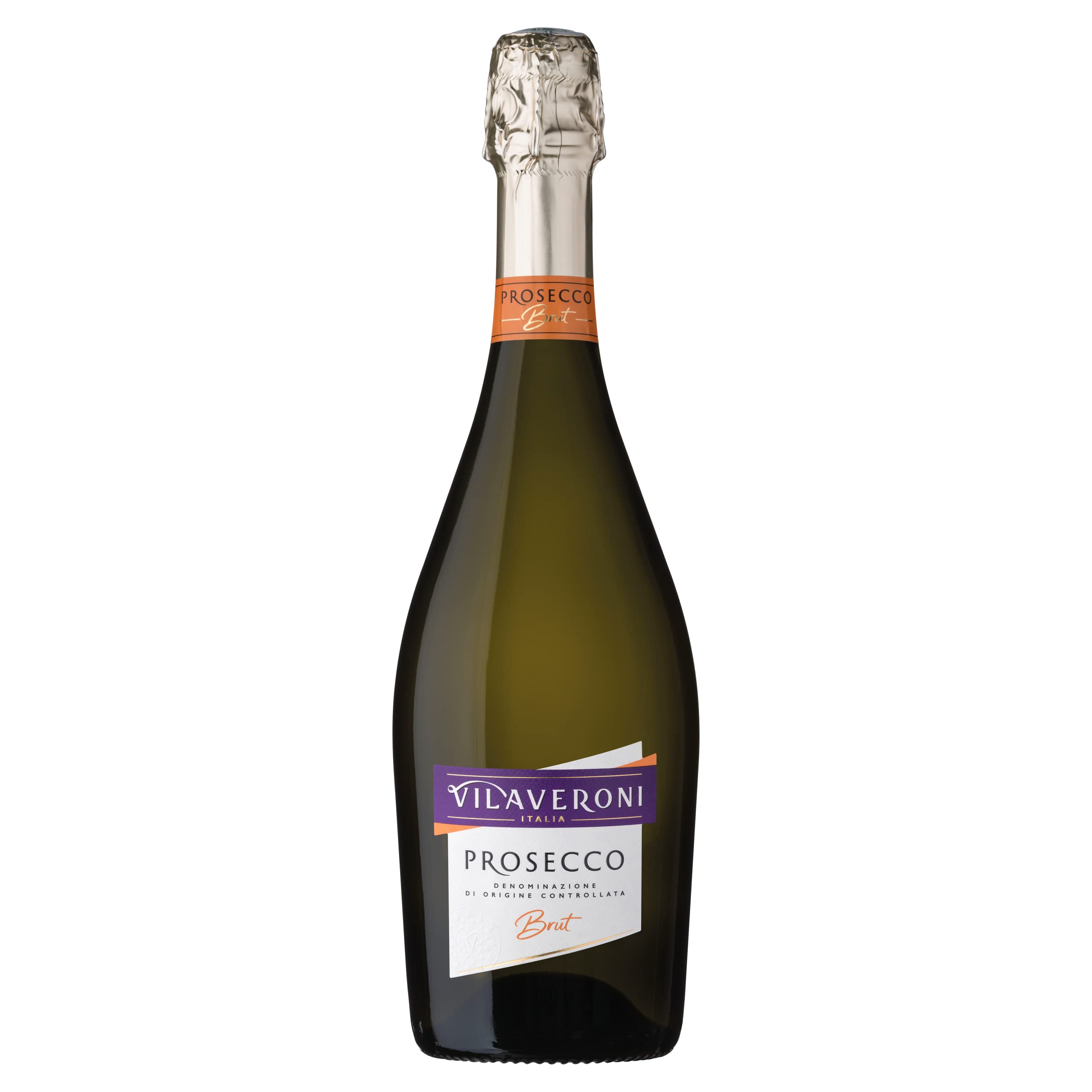 Vilaveroni - Prosecco DOC Brut - Vino Espumoso Italiano - 6 botellas x 75 cl