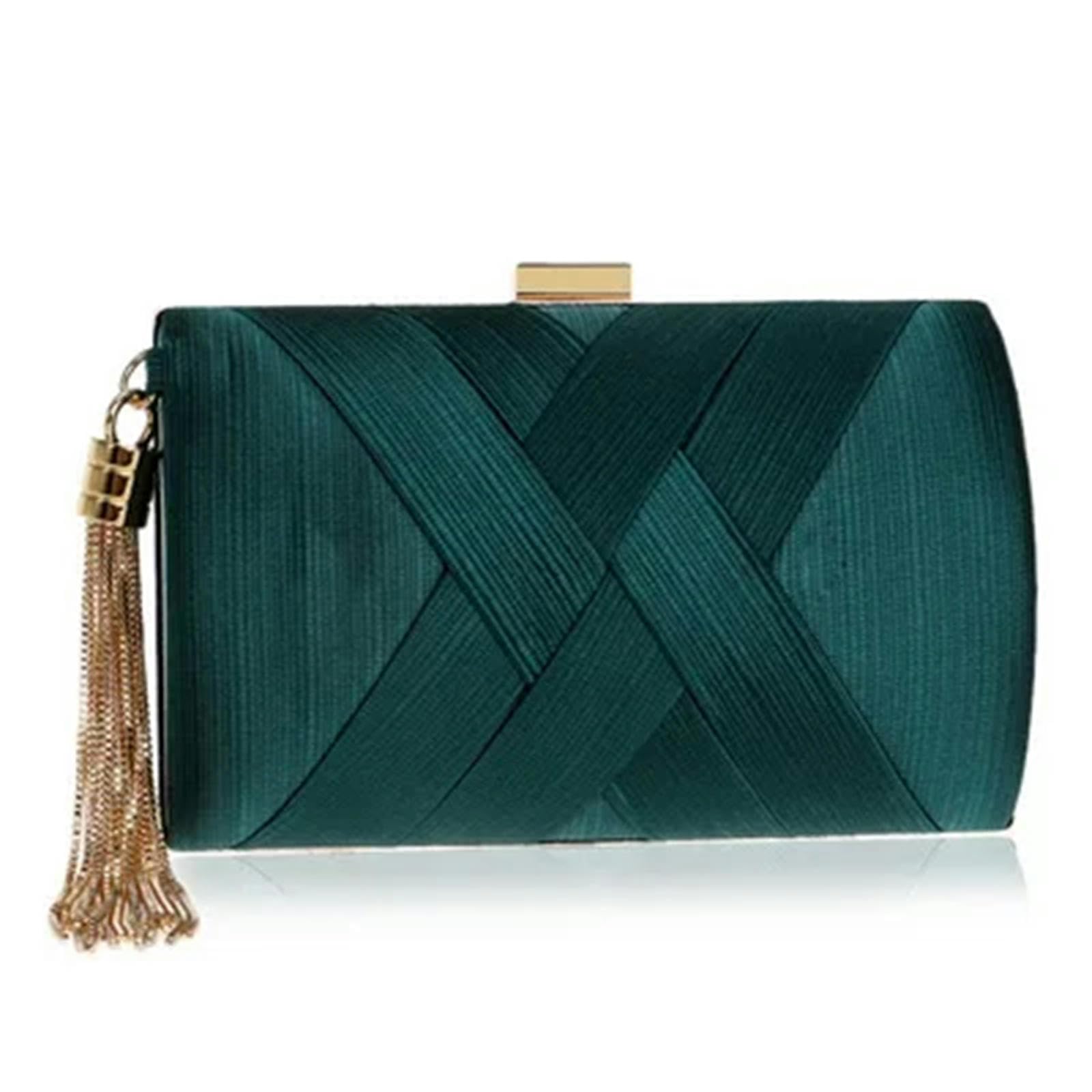 Clutch-Tasche Frauen Abendtaschen Quasten Damen Clutch -Geldbörse Schulterkette Hochzeitsfeier Handtaschen Taschen Taschen