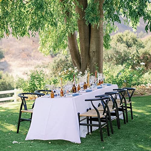 B-Cool Wedding Rectangle Tablecloth White Tablecloths 60X120 Inch Spring Table Linens For Holiday Home Table Party Decorations #TOP4