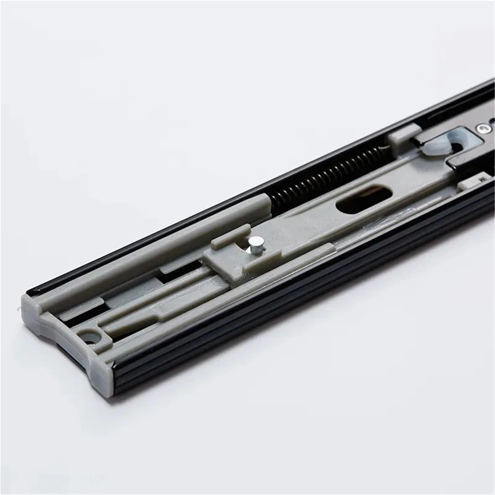 Guías for cajones de extensión completa, 1 par, 8, 10, 12, 14, 16, 18, 20 pulgadas, capacidad carga 100 lb, rieles rodamiento bolas montaje lateral, vestidor gabinete para armarios(400mm)
