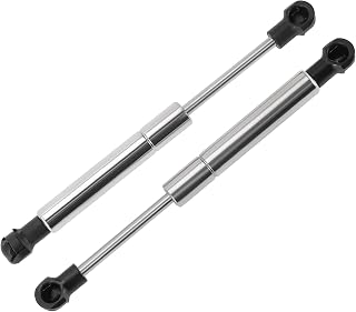 Motoforti 7.5inch/190mm 35lb/160N/16kg Stainless Steel Lift Support Struts Marine Boat Hatch Gas Springs Plastic End Fitting 2 Pcs