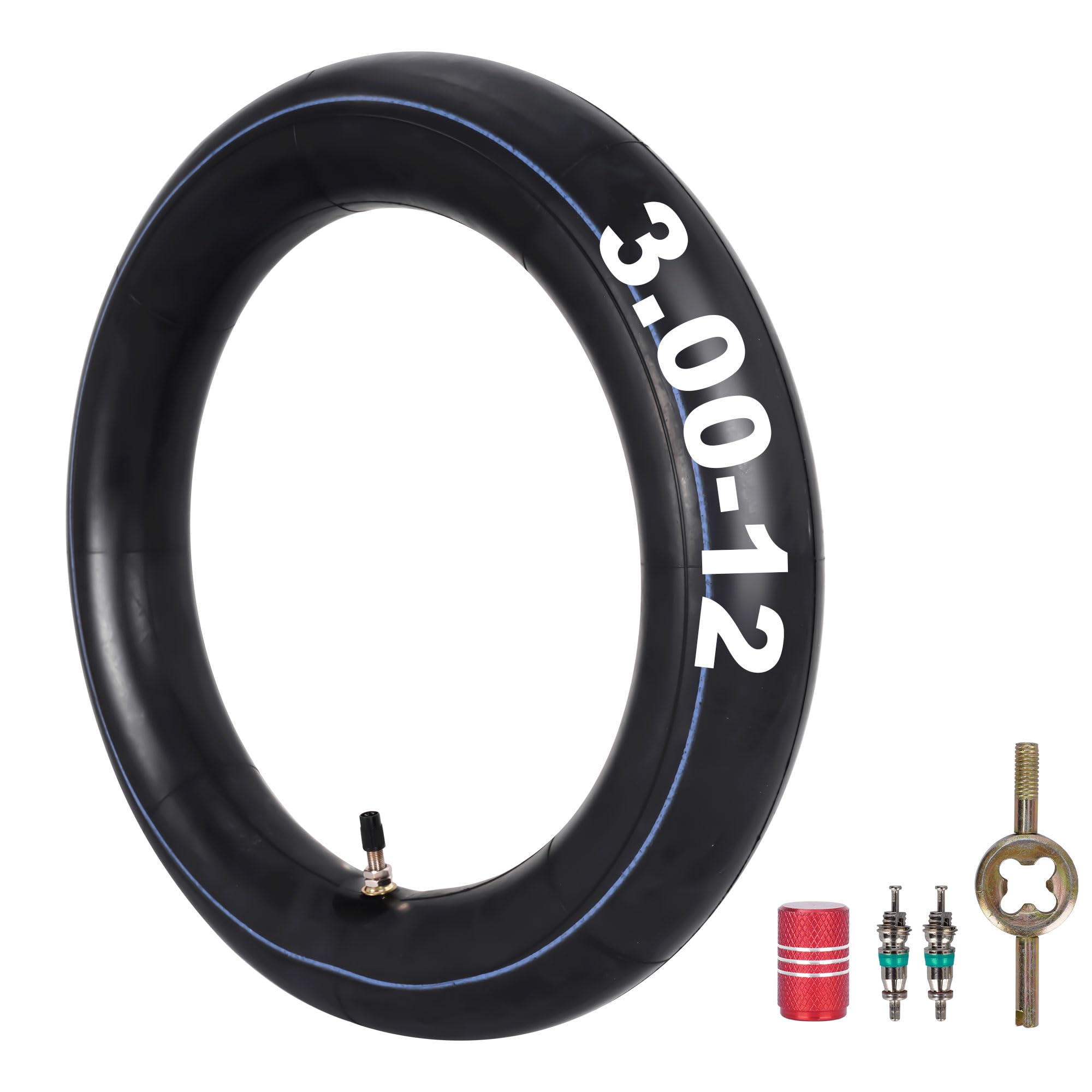 RUTU 3.00-12" Dirt Bike Inner Tube with TR4 Valve Stem, 80/200-12 Motorcycle Tire Replacement Inner Tubes Compatible with Honda CRF50/XR70 Yamaha TTR