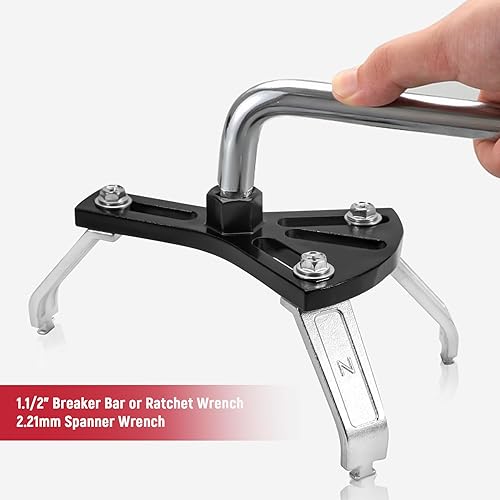 Miniatura 5 de AUPREX Herramienta universal de extracción de bomba de combustible, herramienta de anillo de bloqueo de bomba de combustible ajustable con 3 brazos,