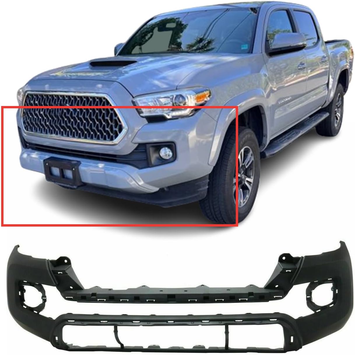 FitParts Compatible with Front Bumper Cover Fascia 2016