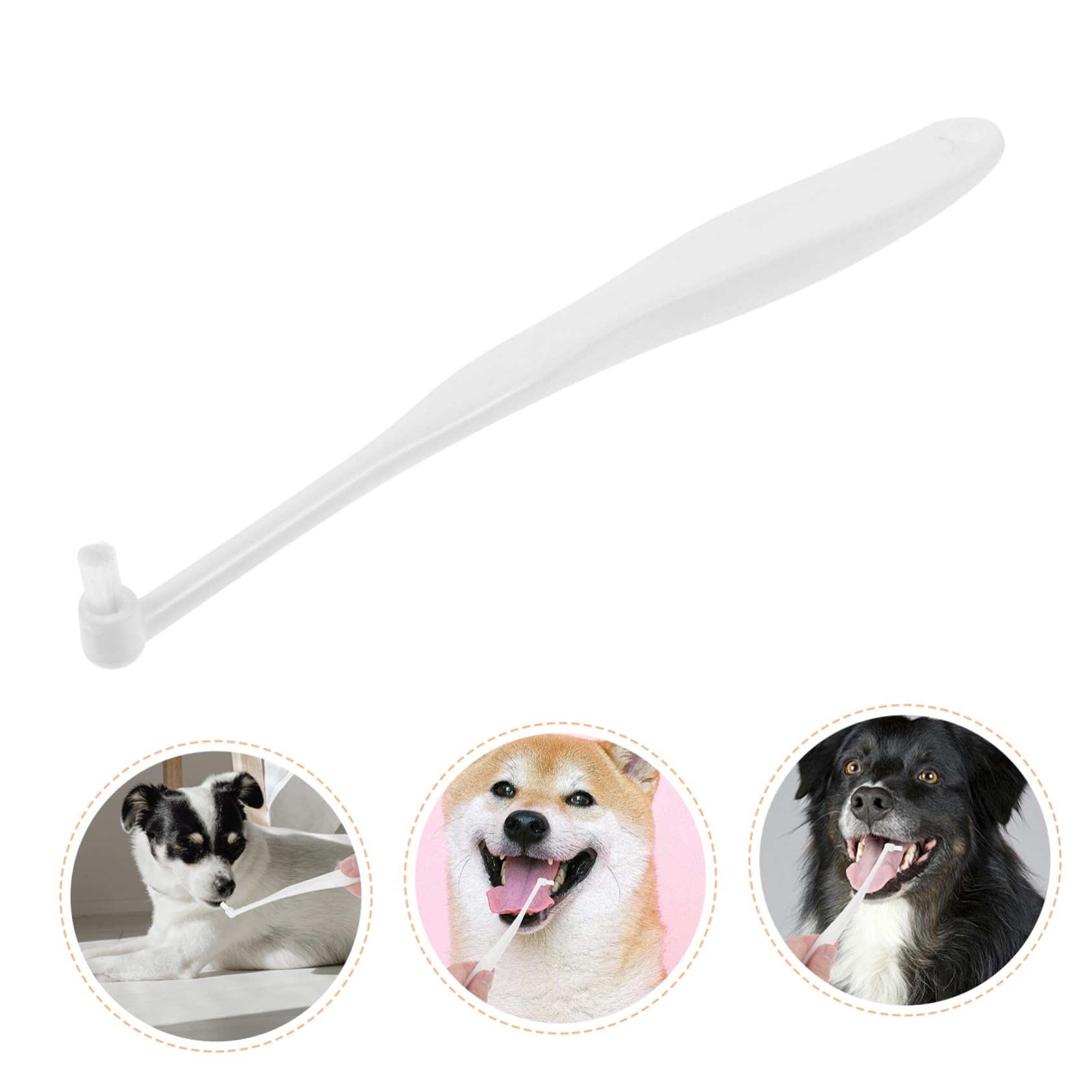 balacoo Pet Single-Head Brush Portable Pet Toothbrush for Puppy Tooth Brushing Oral Care