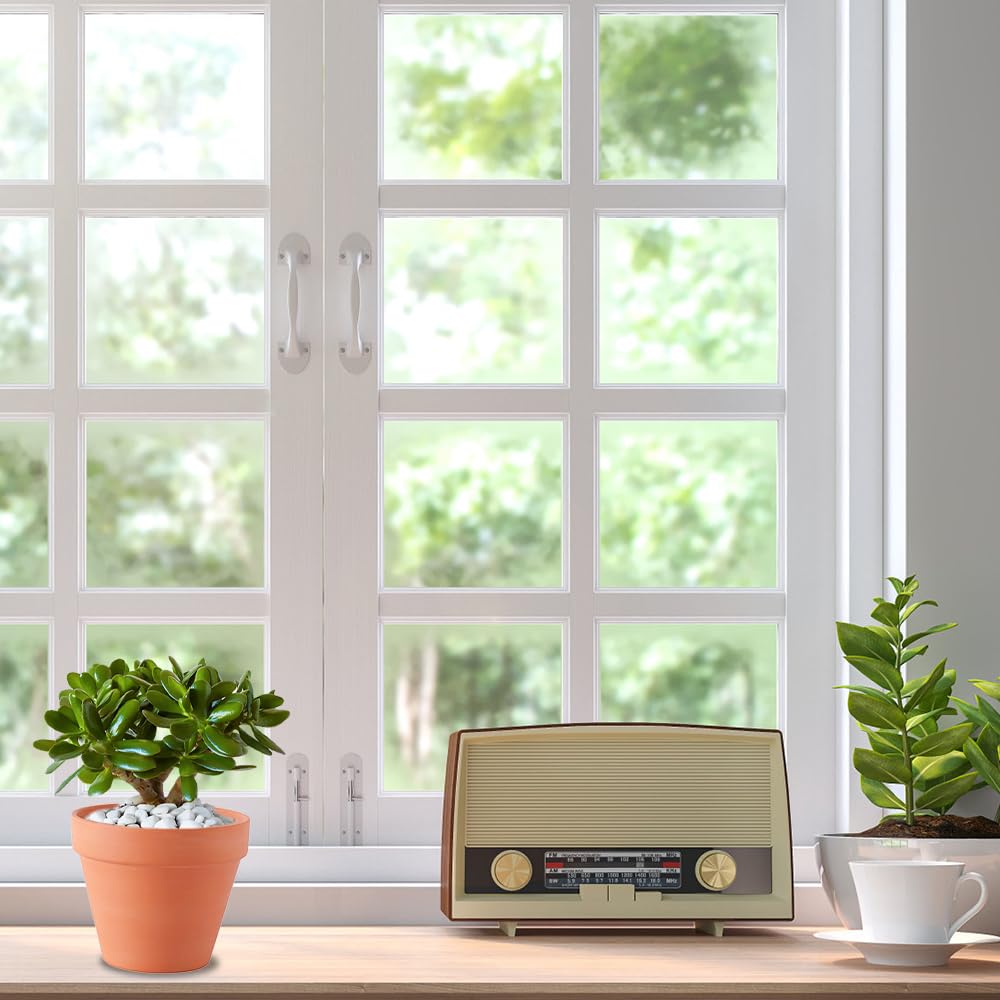 Lot de 10 Pots en Terre Cuite de 10 x 8 cm, Petits Pots en Argile, Mini Pots en Terre Cuite avec Trou de Drainage, Pot en Argile Réutilisable pour Plantes pour la Maison et Le Bureau