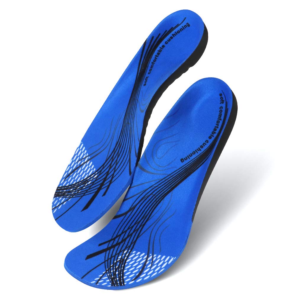 Orthotic Insoles Arch Support,Soft Plantar Fasciitis Insoles,Full-Length Shock Absorption Cushioning Function Inserts for Flat Feet,Heel Spurs & Foot Pain,overpronation for Men & Women