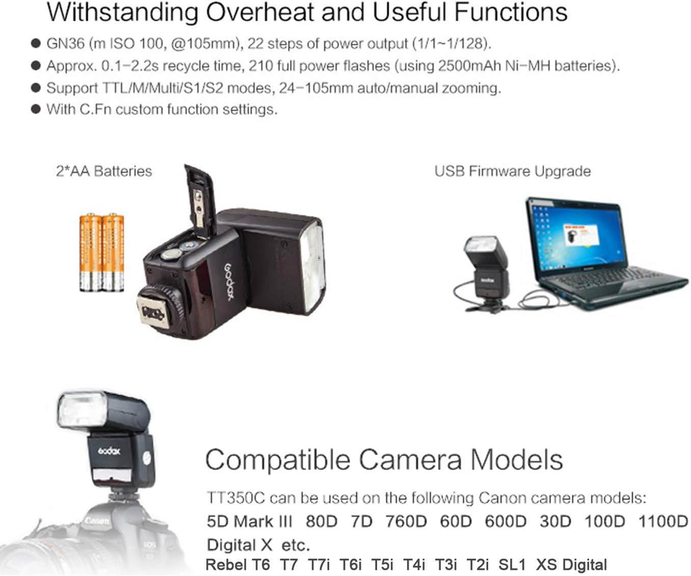 Free Shipping Over $50 Godox TT350C Mini TTL Flash Speedlite 2.4G Wireless GN36 1/8000s HSS for Canon EOS 5D Mark III, 80D 7D 760D 600D 550D 500D 450D 100D 1100D DSLR Camera 70% Off Everything Godox TT350C Mini TTL Flash Speedlite 2.4G Wireless GN36 1/8000s HSS for Canon EOS 5D Mark III, 80D 7D 760D 600D 550D 500D 450D 100D 1100D DSLR Camera