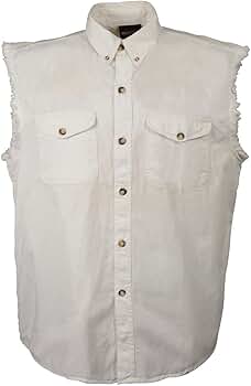 Amazon.com: Men's Riding Casual White Cotton Half Sleeve Cut