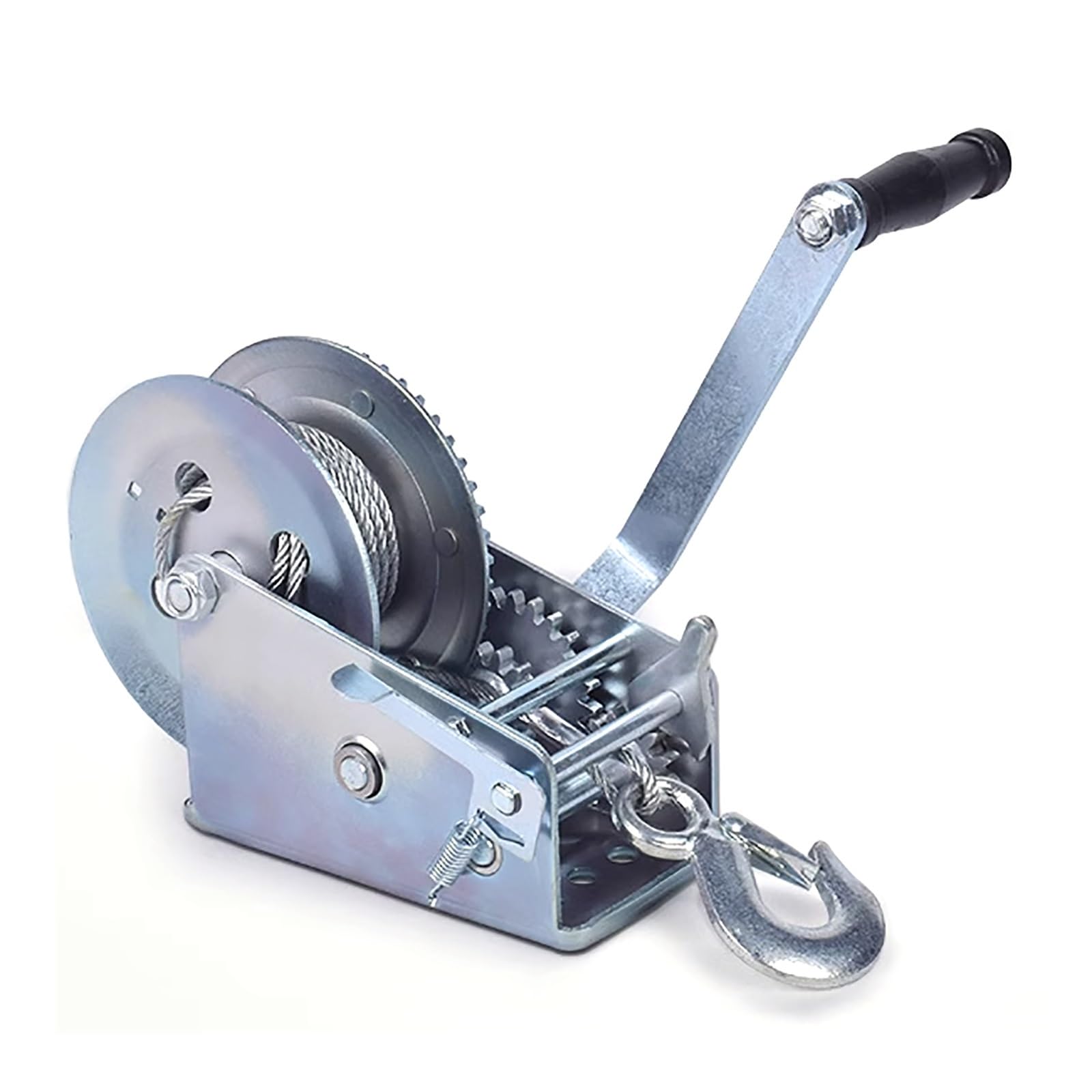 Gyeqxkt Heavy Duty Trailer Winch With Wire Rope And Crank, Ideal For Marine Motorboat Trailers